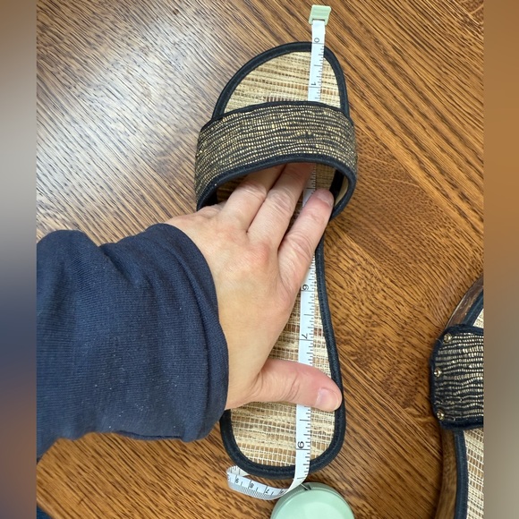 Carved Wooden Slides Clogs‎ Summer Shoes Wedges Heels Woven Retro Sandals 7.5 8 - Picture 11 of 11